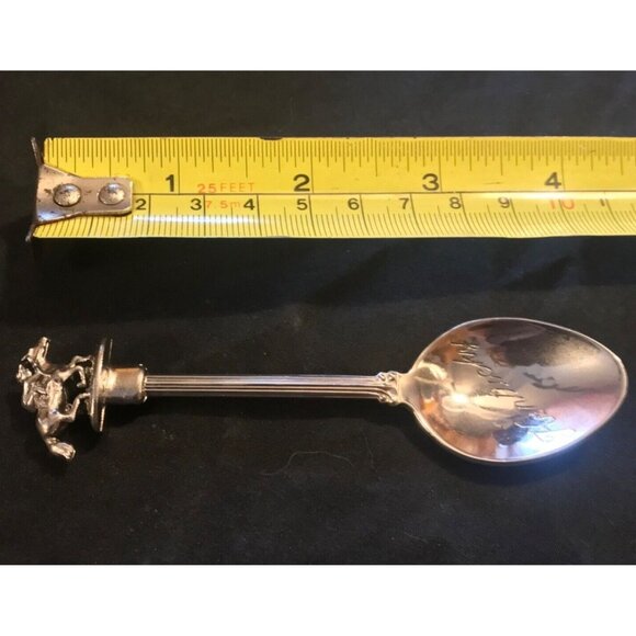 Vintage Kentucky Horse & Jockey Souvenir Spoon Silver Plated - Picture 4 of 4
